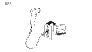 USB 케이블 연결