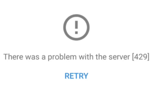 YouTube 오류 코드 429 해결 방법